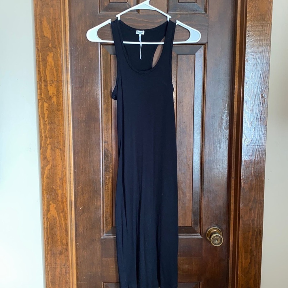 Splendid Black T-shirt Fitted Dress Size Medium